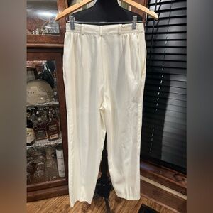 Fundamental Things Ivory Straight Leg Dress Pants 10